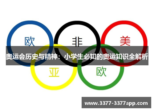 奥运会历史与精神：小学生必知的奥运知识全解析